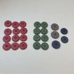 Assorted Multiple Colored Buttons for Fiber Arts Sew Craft Projects Fun Creative